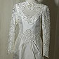 Hand-embroidered and beaded wedding dress